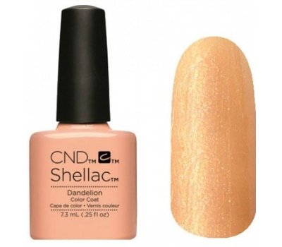 90781 Dandelion Гель-лак Creative Shellac Пастельный желто-бежевый с микроблестками коллекция Fl